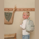 Little Dutch - Little Farm Children's Backpack, Adjustable Straps, Green, 29x22.5x12 cm