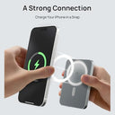Hinovo - Mag-safe 5000mAh Power Bank, Ultra Slim Metal Design, PD 20W, 15W Wireless Charging