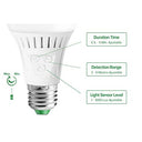 Elrigs - LED Motion Sensor Light Bulb, E26 Base, 7W 60W Equivalent , Warm White