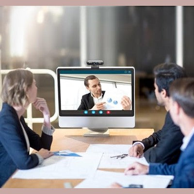 eMeet - 1080P Full HD Webcam With 2 Microphones And Low-Light Correction
