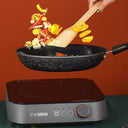 Aiyayou - Nonstick Saute Frying Pan with Wheat Stone Coating, Dishwasher Safe, Induction Compatible, 4.72in