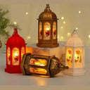 Socuy - Rustic Outdoor Christmas Lantern with Tempered Glass, Ideal for Patio & Weddings