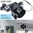 Hose Vary - 100mm DC Exhaust Fan, 3000RPM, AC/DC Adapter, Stepless Dimmer