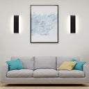 Klighten - Pack of 2 LED Wall Lights, 10W, Modern Black Design, 910 Lumens