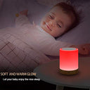 Yabtf - Touch Dimmable LED Bedside Lamp with 16 Colors & Portable Design