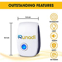 Bezano - Ultrasonic Mouse Repellent 6 Packs, Durable Pest Control, Wide Coverage