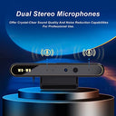 Wo-We - 1080P Face Recognition Webcam with Privacy Switch & Dual Microphones