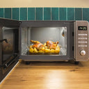 Cecotec - 20L Flatbed Stainless Steel Microwave, 700W, 5 Cooking Levels, Halogen Grill