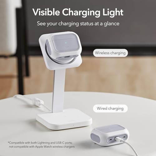 ESR - AirPods Pro 2nd Gen Case with HaloLock, MagSafe Compatible, White