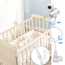 Derebir - Universal Baby Monitor Stand with Flexible Gooseneck, 33 Inch Height, Compatible with Most Baby Monitors
