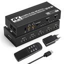 Tendak 4K HDMI Matrix 3x2 Switch with Optical SPDIF and Remote Control