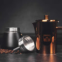 Cecotec - Moking 400 Stainless Steel Coffee Maker, Elegant Design, Dishwasher Safe, Suitable for All Heat Sources