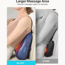 Alljoy - Cordless Shiatsu Back Massager with Heat, Deep Tissue Relief, Portable Design