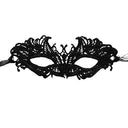 Pretishows - Elegant Black Lace Masquerade Masks for Women, 1-Piece Small