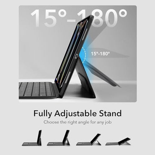 ESR - Ascend Keyboard Case with Trackpad for iPad Pro 11 Inch 2024/5th Gen, Black