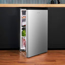 Cecotec - Stainless Steel Mini Fridge 133L, Reversible Door, Energy Class E, Automatic Defrost