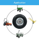 Hongfufu 10" Pneumatic Heavy-Duty Wheel For Hand Trucks & Lawn Mowers - Easy Installation