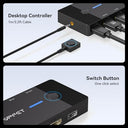 Ailvlvng - HDMI KVM Switch 2 Ports for 2 PCs, 4K@60Hz, Plug and Play