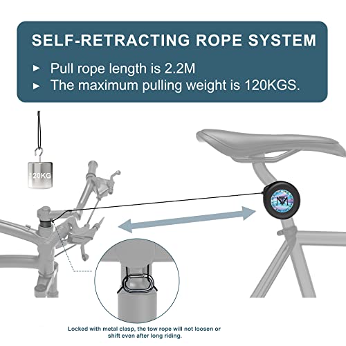 EMTB - Bike Tow Rope Towing System for Easy Hill Climbs and Riding Further
