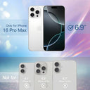 JETech - Glitter Case for iPhone 16 Pro Max, Shockproof, Bling Sparkle, Cute Design