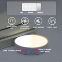 Sowbud - 3 PCS LED Motion Sensor Night Lights, Wireless & Rechargeable, 2 Colors