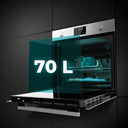 Cecotec - 70L Multifunctional Built-in Oven with 7 Cooking Functions, Eco Mode, Steam Assist
