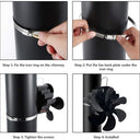 Rinobels - 6 Blades Heat Powered Wood Stove Fan, Low Noise, Eco-Friendly Design