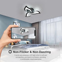 Dorlink - 36W LED Ceiling Light, 3240LM, Modern Design, 3 Lights, 6500K Cool White