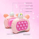 Electronic Pop It - Quick Push Bubble Game, Fidget Toy for Stress Relief, Fun for Kids and Adults, Unicorn Design