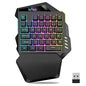 RedThunder G60 Wireless RGB Gaming Keyboard - One-Handed, 35-Key, Ergonomic with Non-Slip Hand Rest, Rechargeable 2000mAh, Compatible with PC, PS4, PS5, Xbox One