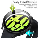 JETech - Case with Screen Protector for Samsung Galaxy Watch 6, 44mm, 2 Pack, Built-in Tempered Glass, High Sensitivity