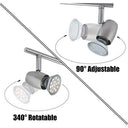 Seeseer - Swivelling LED Ceiling Spotlight with 3 x 3W GU10 Bulbs, Warm White