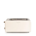 CREATE Retro XL Off White Toaster with 6 power levels, crumb tray, and wide slots