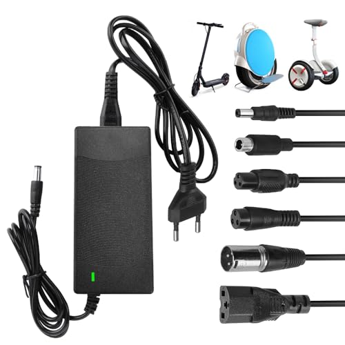 XPJBKC - 42V 2A Electric Scooter Charger with 6 Connectors and Heat Dissipation
