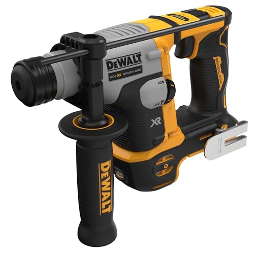 DEWALT DCH172N-XJ 18V XR Brushless Compact 16mm SDS Plus Hammer Drill in a bare unit design showcasing its lightweight and ergonomic features suitable for professional use.