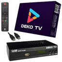 Upgrade your viewing experience with the Deko DVB-T2 Tuner. Enjoy enhanced digital quality with HEVC H.265 support. Perfect for seamless TV reception and clarity.