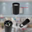 Klighten - 4 pcs Surface Mounted Matt Black Ceiling Spotlight, Modern Aluminum Spot for Living Room, Kitchen, Hallway