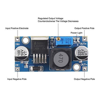 ATNSINC - 10-Pack LM2596 DC-DC Converters, Adjustable Voltage Regulator, High Efficiency Power Supply, Voltage Reducing Module