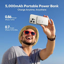 Momax - 5000mAh Magnetic Power Bank, 20W Fast Charging, Compatible with MagSafe