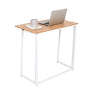 H&H Happy Home Foldable Computer Desk with Antique Style