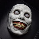 May Healthbeauty - Halloween Horror Exorcist Mask, White Face, Demon Design, Green or Grey Options