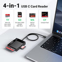UGREEN - 4-in-1 USB C SD Card Reader for SD, Micro SD, MS, CF Compatibility