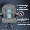 ALFORDSON Ergonomic Office Chair with Massage - PU leather/linen