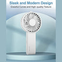 Yardout - 3-Speed Handheld Fan, Portable USB Rechargeable, Mini Travel Fan