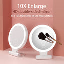 BaoznuH - Lighted Vanity Mirror with 3 Color Settings, 10X/1X Magnification