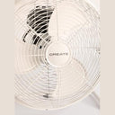 Create - 12" Retro Air Floor Fan, Powerful Airflow, 3 Speeds, Quiet, Lightweight, Non-Slip Legs, 55W