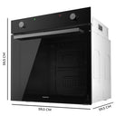 Cecotec - 80L Multifunction Built-in Oven, 2800W, Steam Assist, EasyClean
