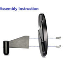 AceTaken - Wall Mount for Suspension Boom Arm, Round Plate, Compatible with Microphone, Mobile & Webcam Stands