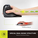 Delux - Ergonomic Vertical Mouse with 4 DPI Settings, Wireless USB Receiver