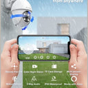 Galayou - 2K Outdoor Security Camera with 360° View, Color Night Vision, 2-Way Audio
